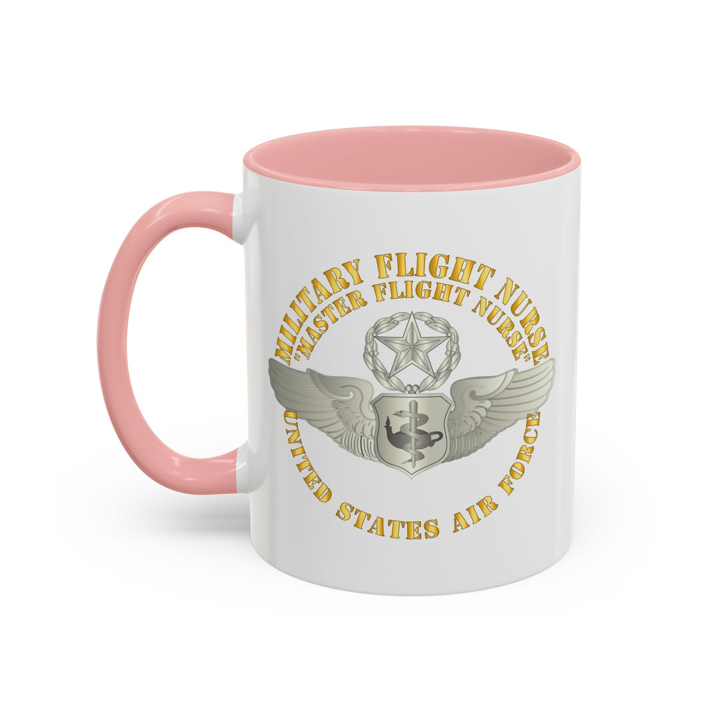 Accent Coffee Mug (11oz & 15oz) - USAF - Military Flight Nurse - Flight Nurse - Master