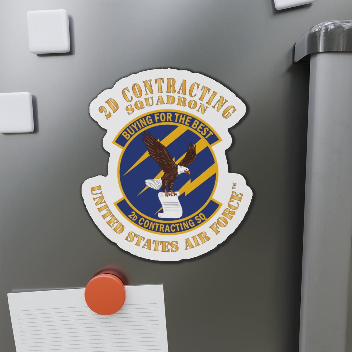 Die-Cut Magnet - USAF - 2d Contracting Squadron