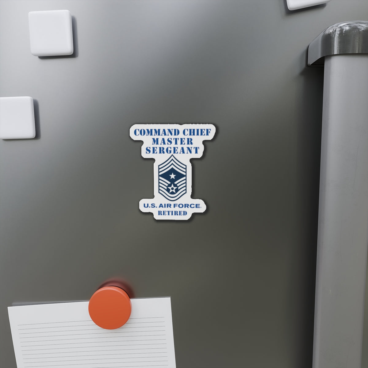 Die-Cut Magnet - USAF - Command Chief Master Sergeant (E9c) - 2020 - Retired