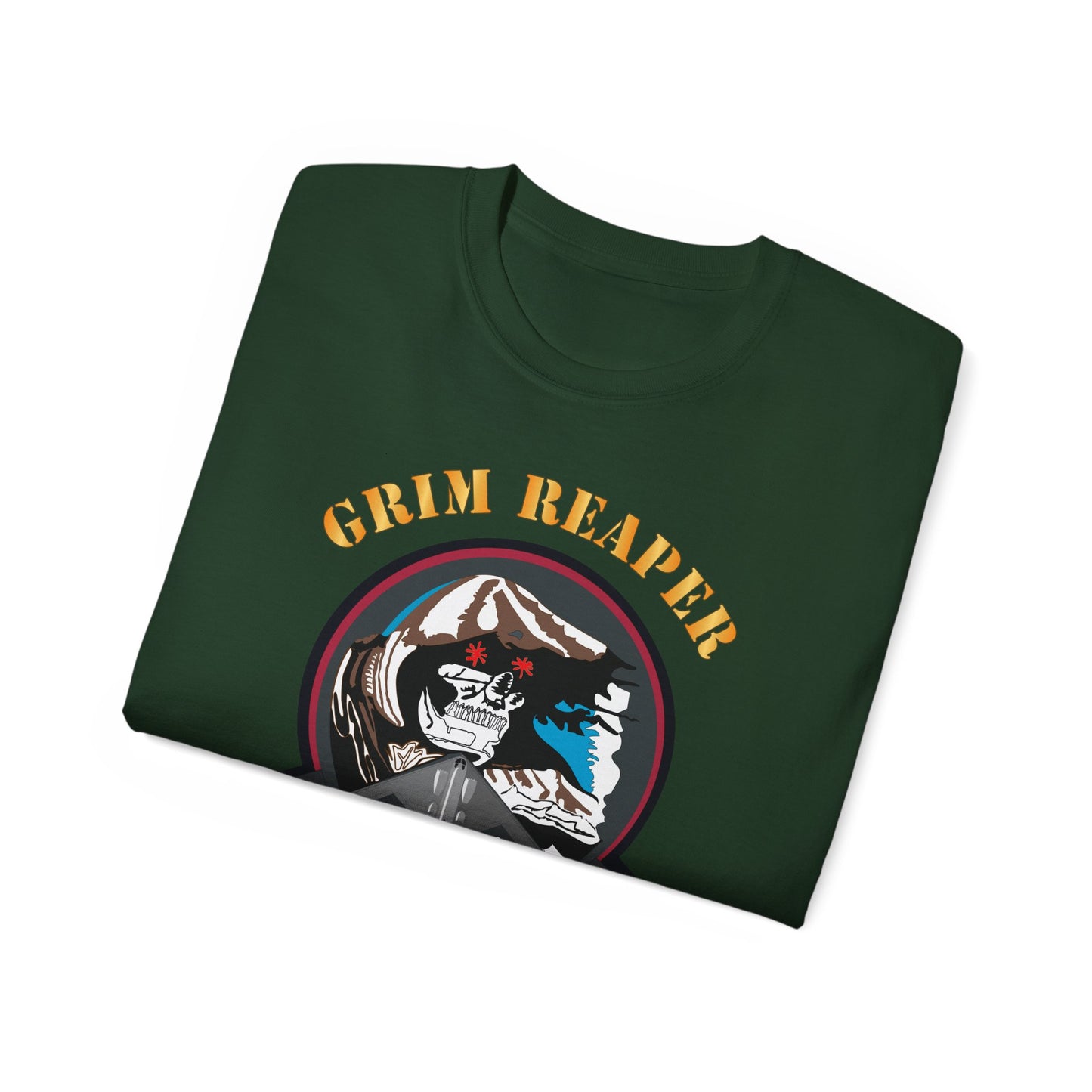 Unisex Ultra Cotton Tee - USAF - B2 - Grim Reaper - Stealth Bomber X 300