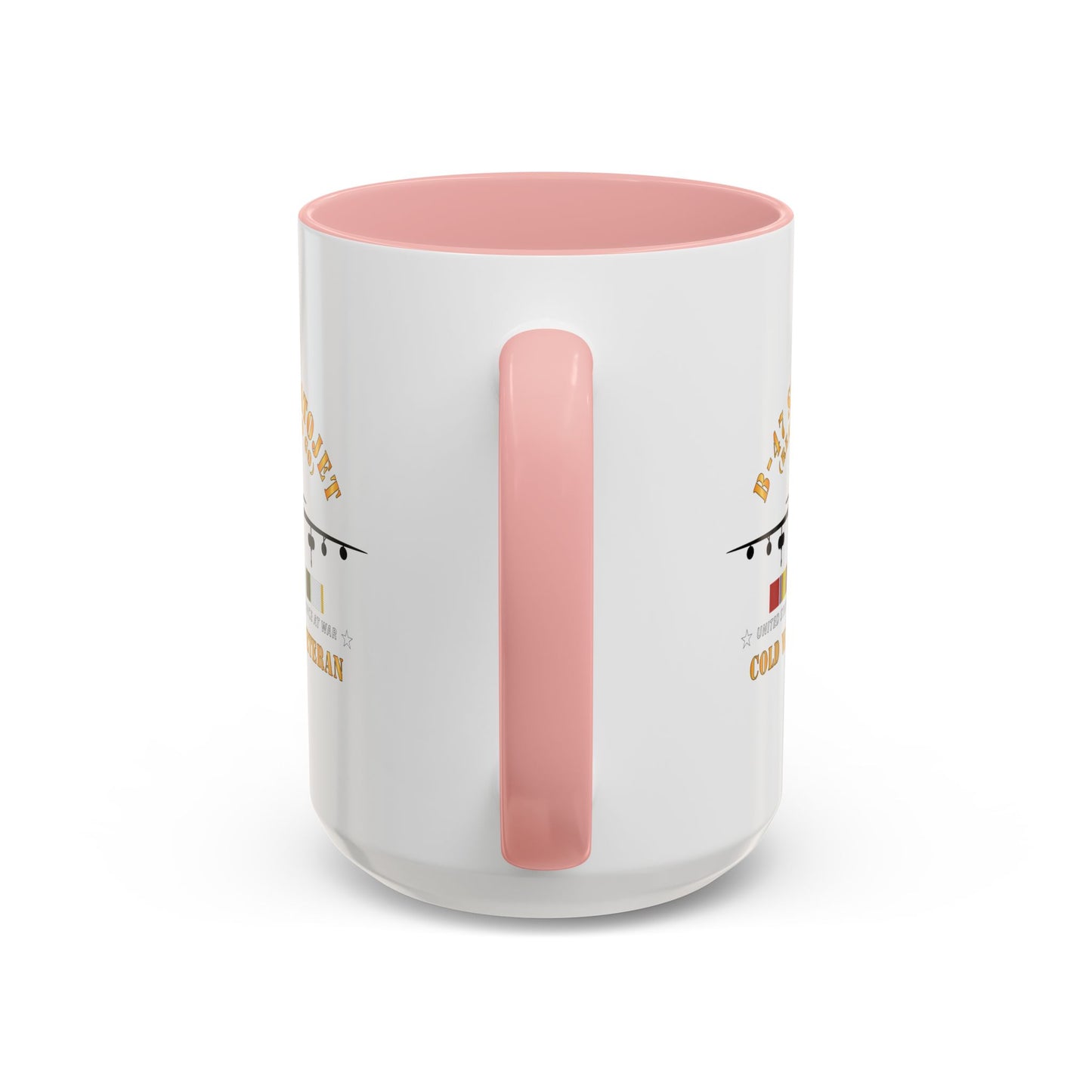 Accent Coffee Mug (11oz & 15oz) - USAF - B-47 Stratojet - Ready to Go - Silhouette - Cold War Veteran X 300