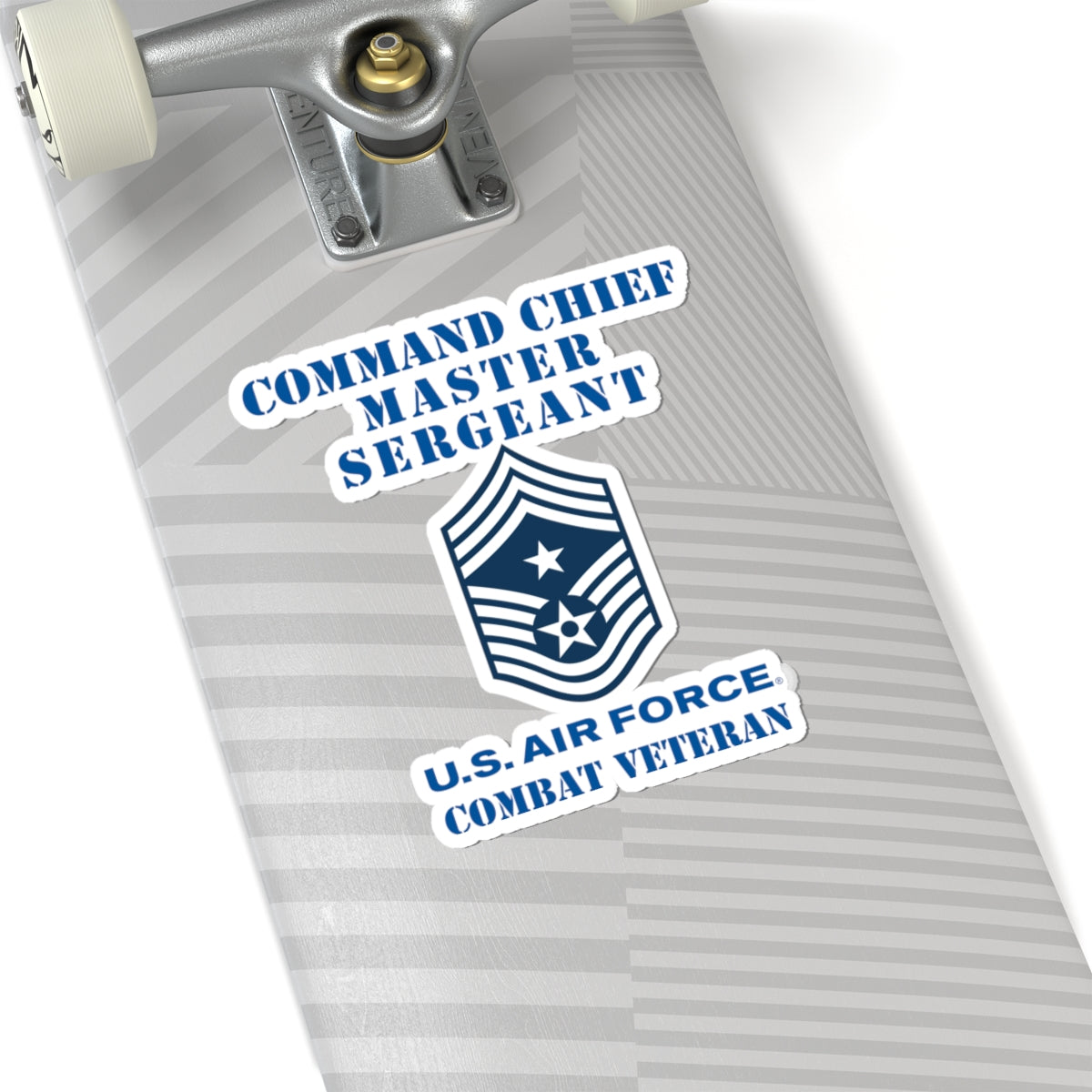 Kiss-Cut Stickers - USAF - Command Chief Master Sergeant (E9c) - 2020 - Combat Veteran
