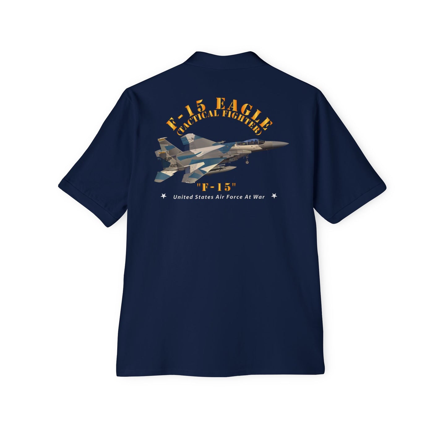 Men's Piqué Polo - USAF - F15 Eagle - F15