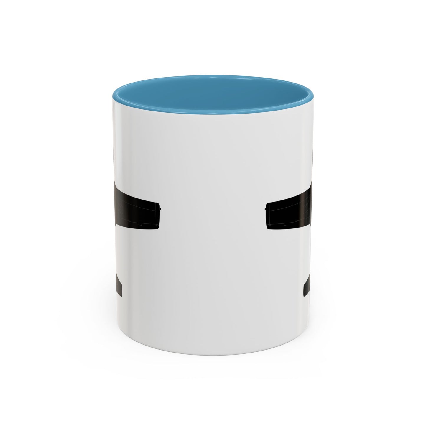 Accent Coffee Mug (11oz & 15oz) - Aircraft - T-37-Trainer - Bottom - Black - Metal X 300