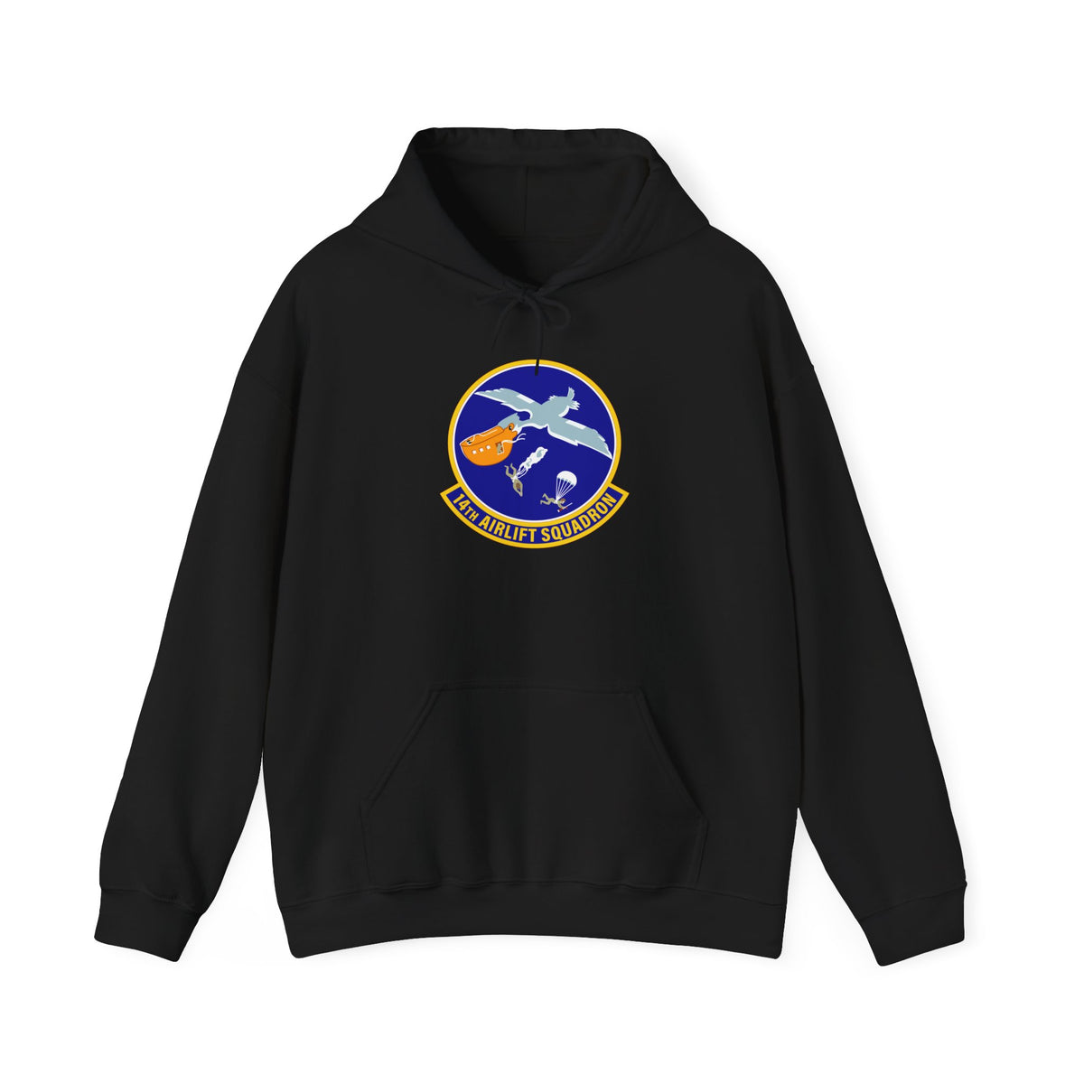 Unisex Heavy Blend Hooded Sweatshirt - USAF - 14th Airlift Squadron wo txt