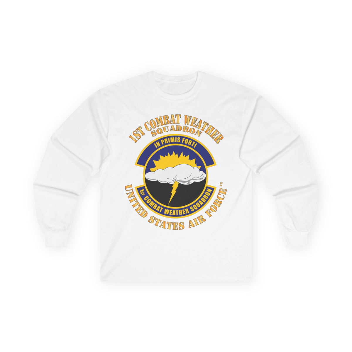 Unisex Ultra Cotton Long Sleeve Tee - USAF - 1st Combat Weather Squadron
