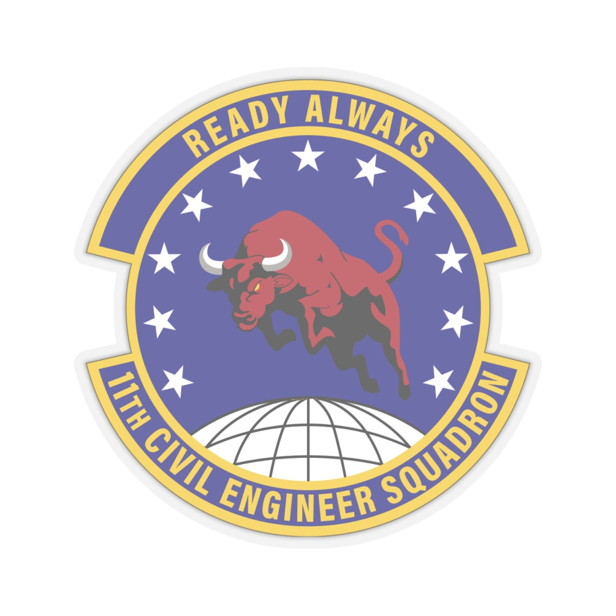 Kiss-Cut Stickers - USAF - 11th Civil Engineer Squadron wo txt