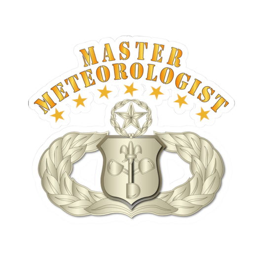 Kiss-Cut Stickers - USAF - Meteorologist - Master Badge wo DS