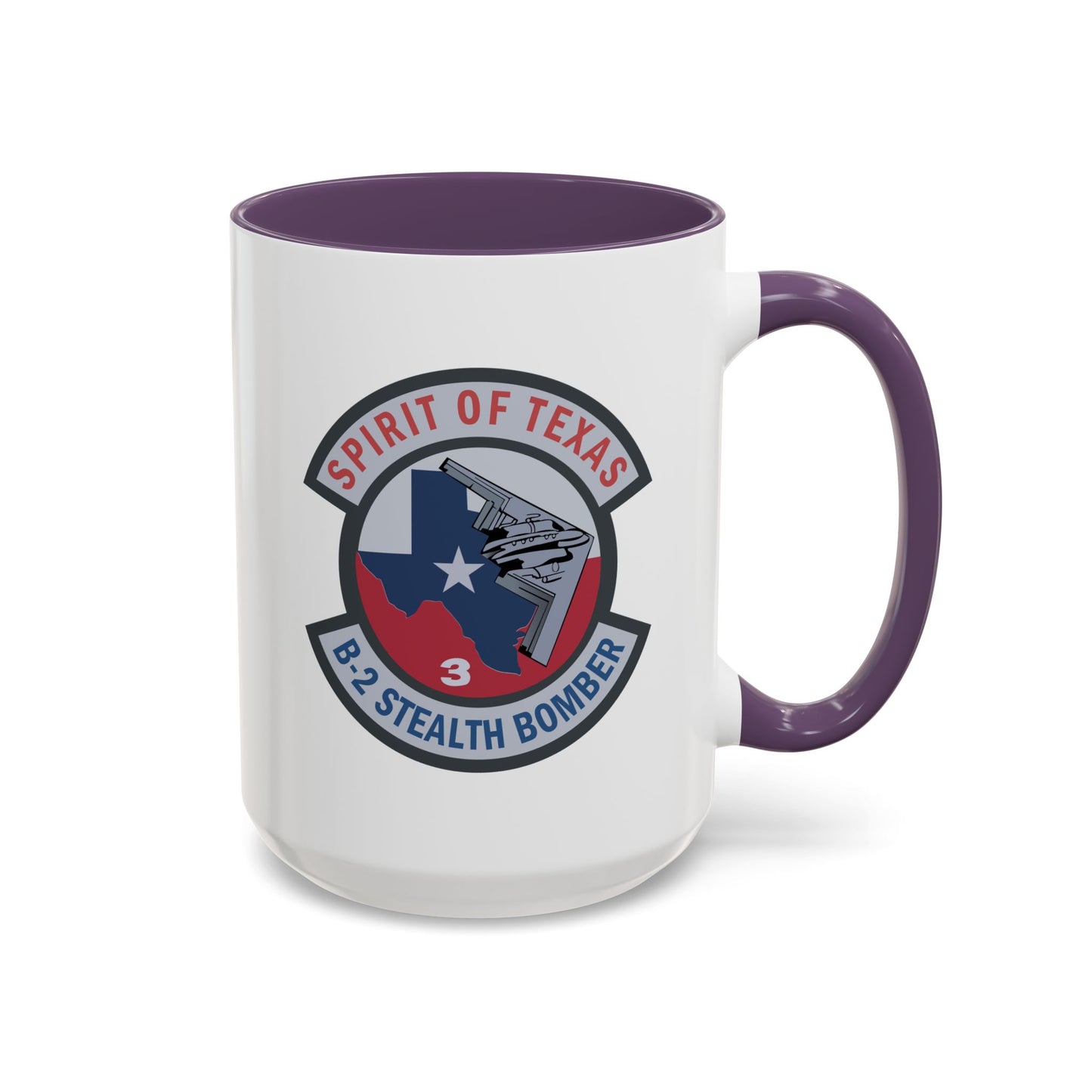 Accent Coffee Mug (11oz & 15oz) - USAF - B2 - Spirit of Texas - Stealth Bomber wo txt X 300