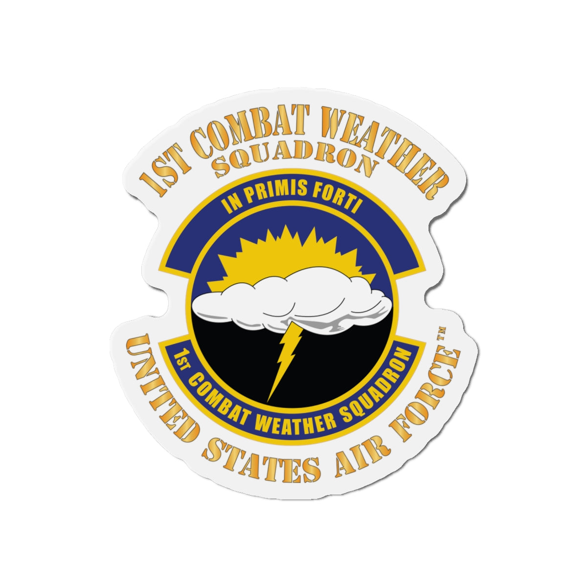 Die-Cut Magnet - USAF - 1st Combat Weather Squadron
