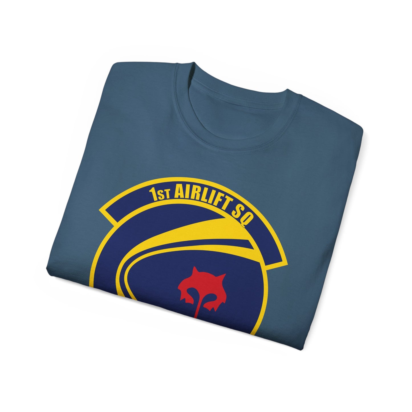 Unisex Ultra Cotton Tee - USAF - 1st Airlift Squadron wo txt X 300