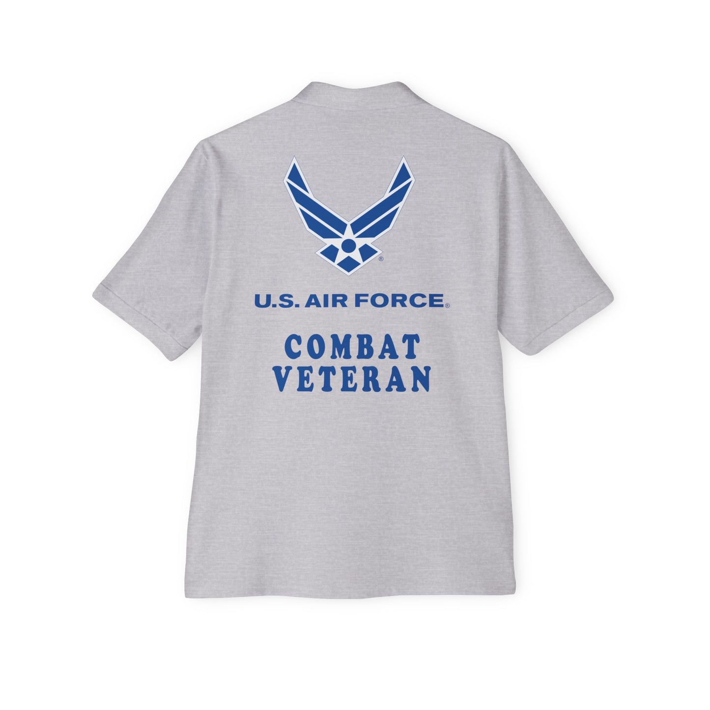Men's Piqué Polo - USAF - Air Force - Combat Veteran X 300