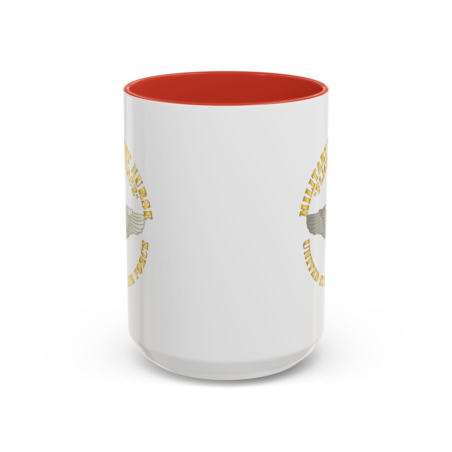Accent Coffee Mug (11oz & 15oz) - USAF - Military Flight Nurse - Flight Nurse - Basic