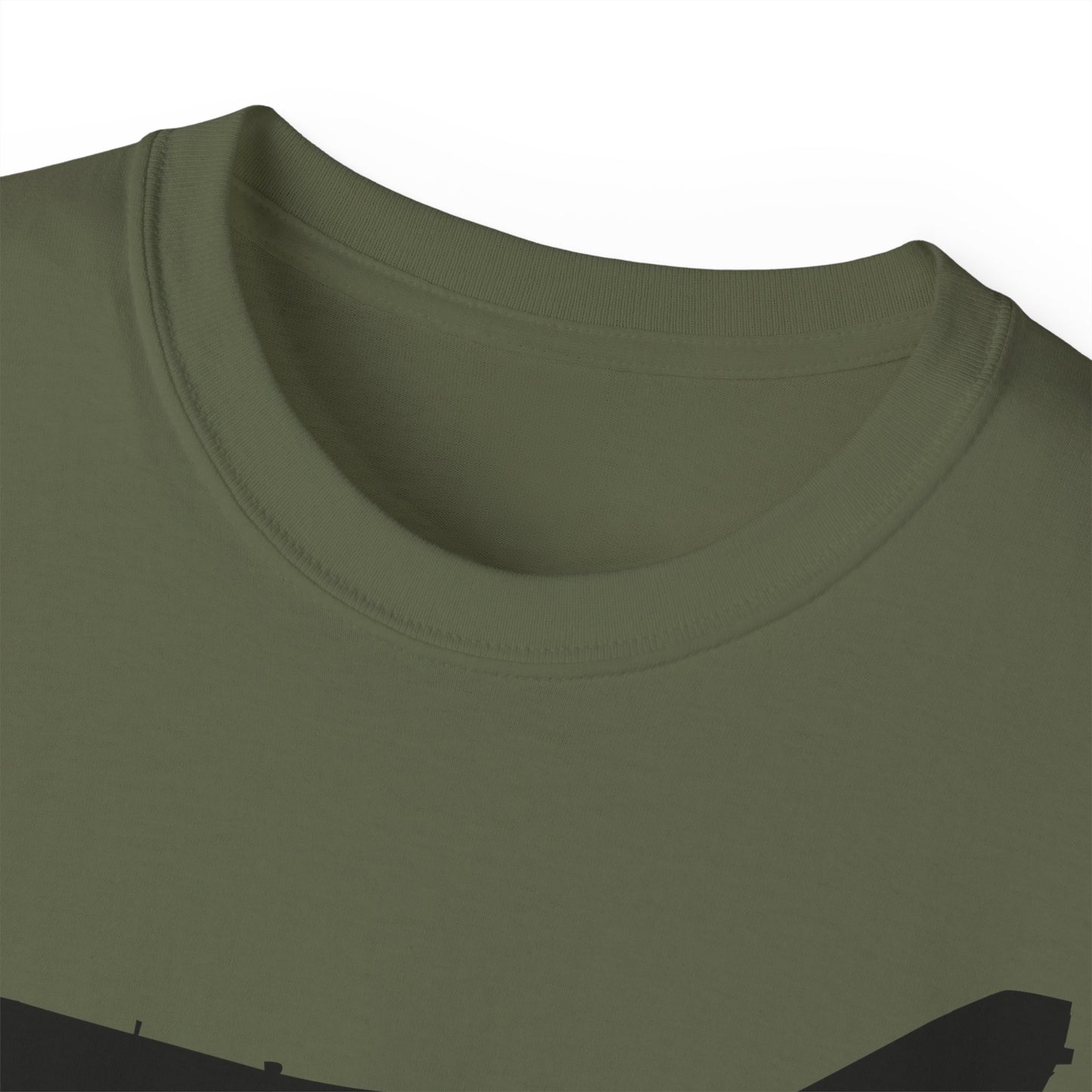 Unisex Ultra Cotton Tee - Aircraft - Navy - A-7B Corsair II - Side - Silhouette X 300