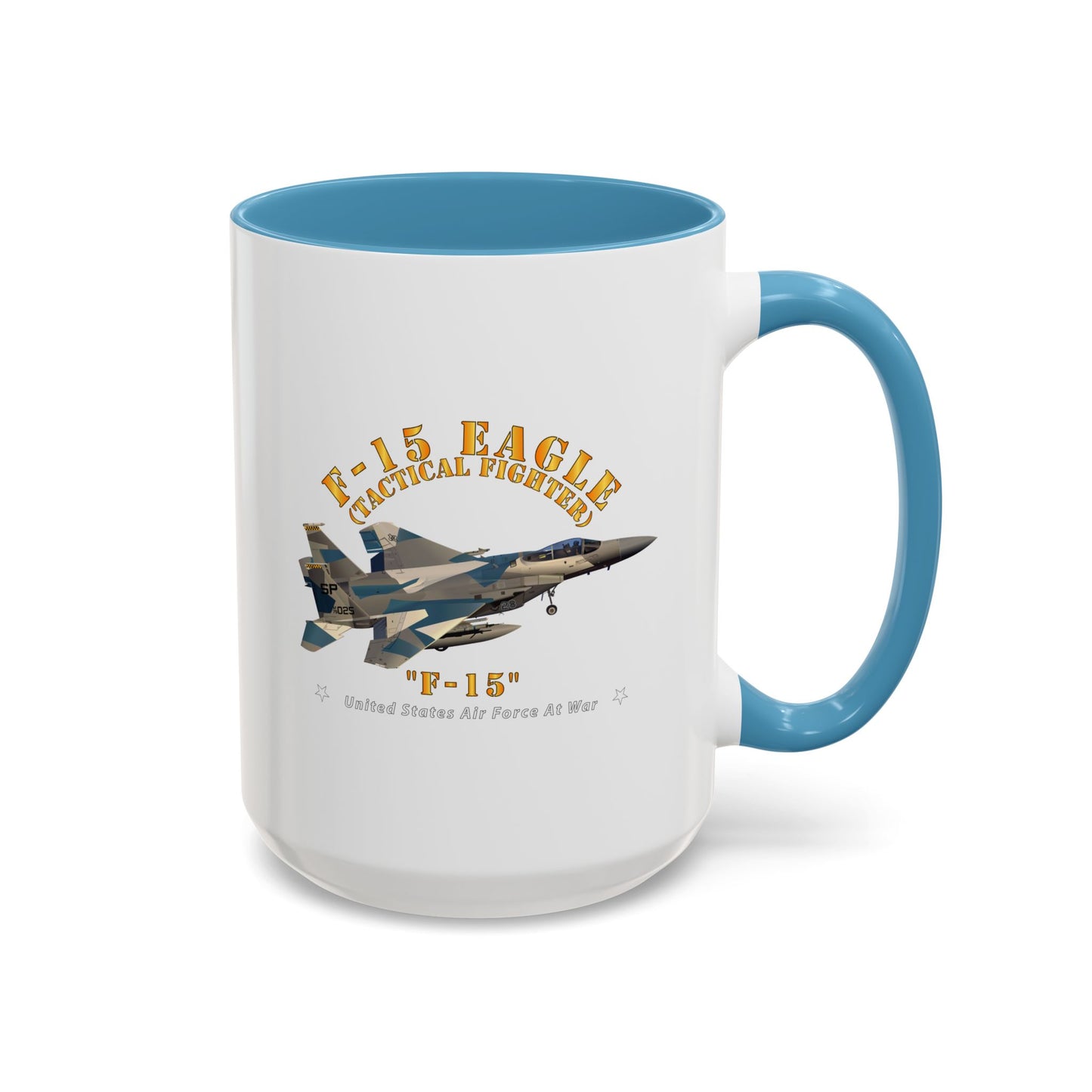 Accent Coffee Mug (11oz & 15oz) - USAF - F15 Eagle - F15