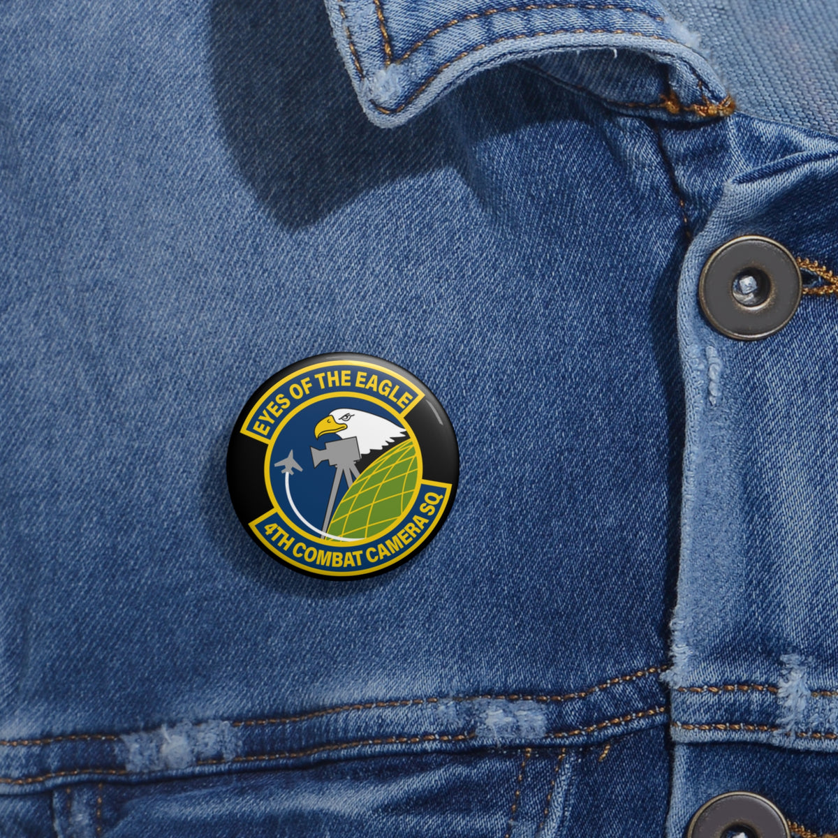 4th Combat Camera Squadron Pin | Air Force Stickers Plus