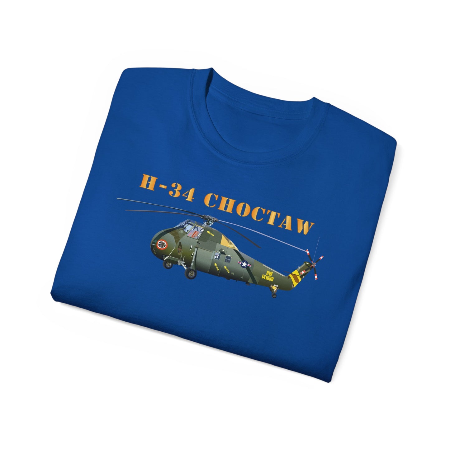 Unisex Ultra Cotton Tee - H-34 Choctaw with Txt X 300
