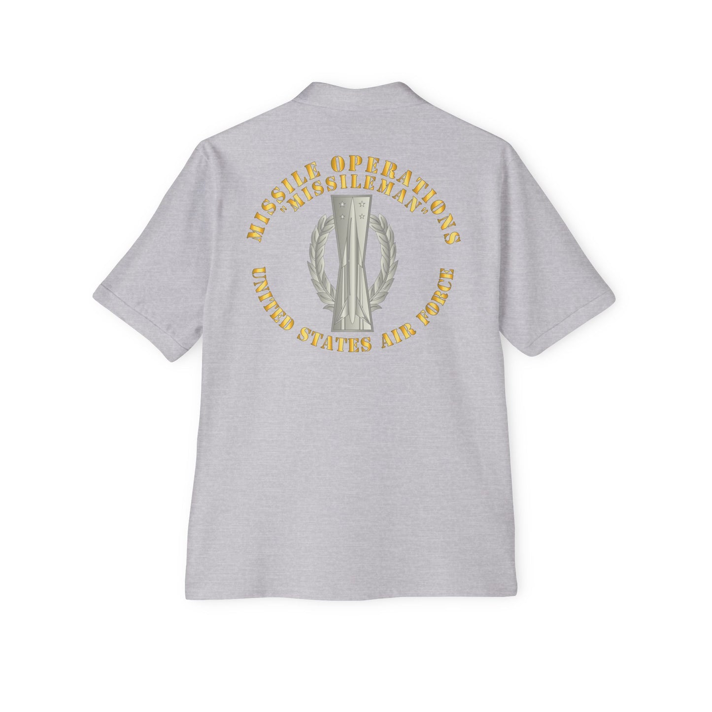 Men's Piqué Polo - USAF - Missile Operations - Missileman - Basic