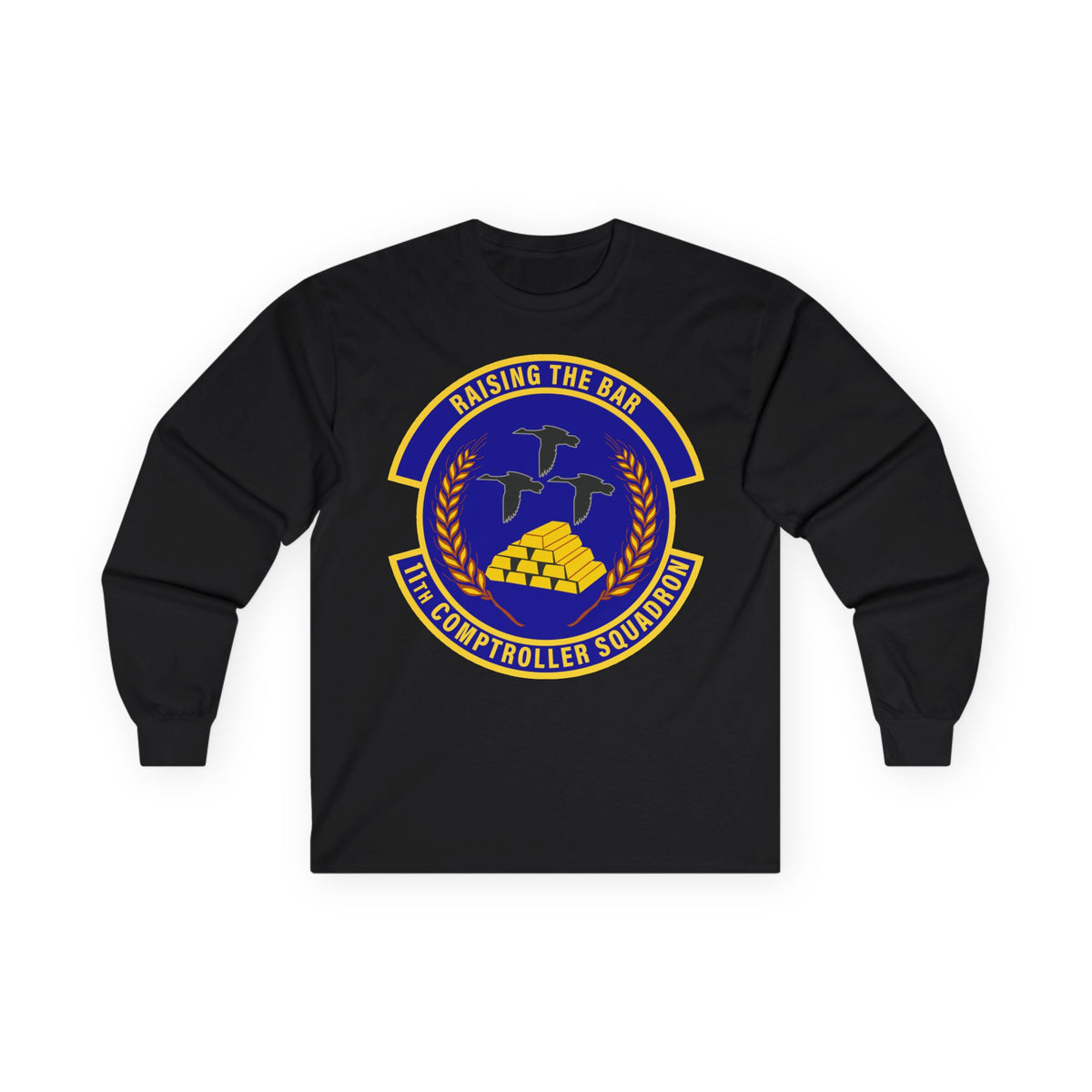 Unisex Ultra Cotton Long Sleeve Tee - USAF - 11th Comptroller Squadron wo txt