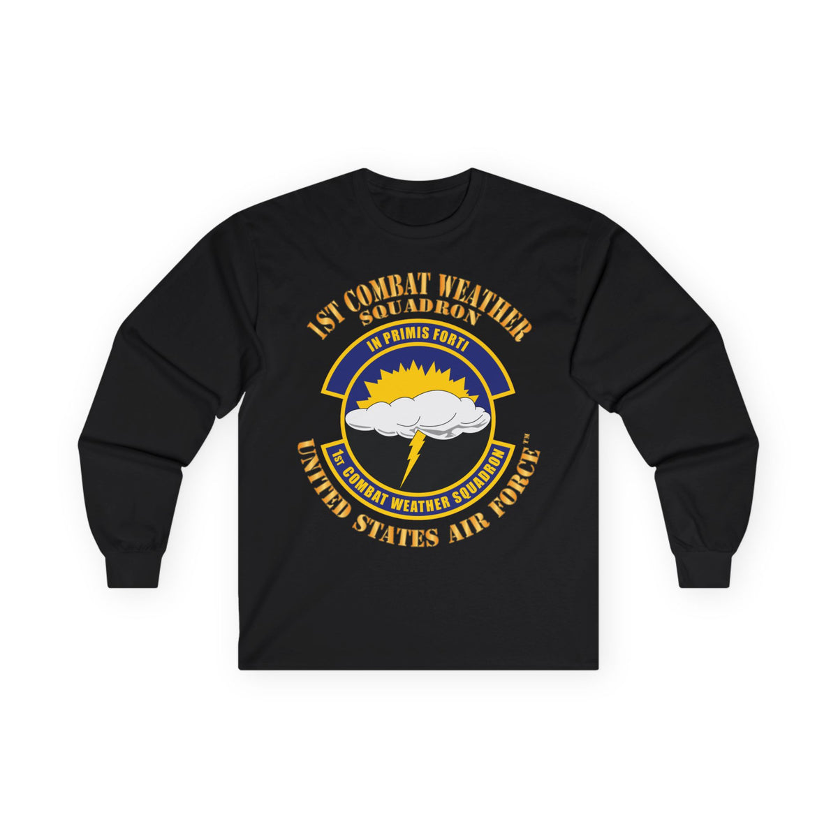 Unisex Ultra Cotton Long Sleeve Tee - USAF - 1st Combat Weather Squadron