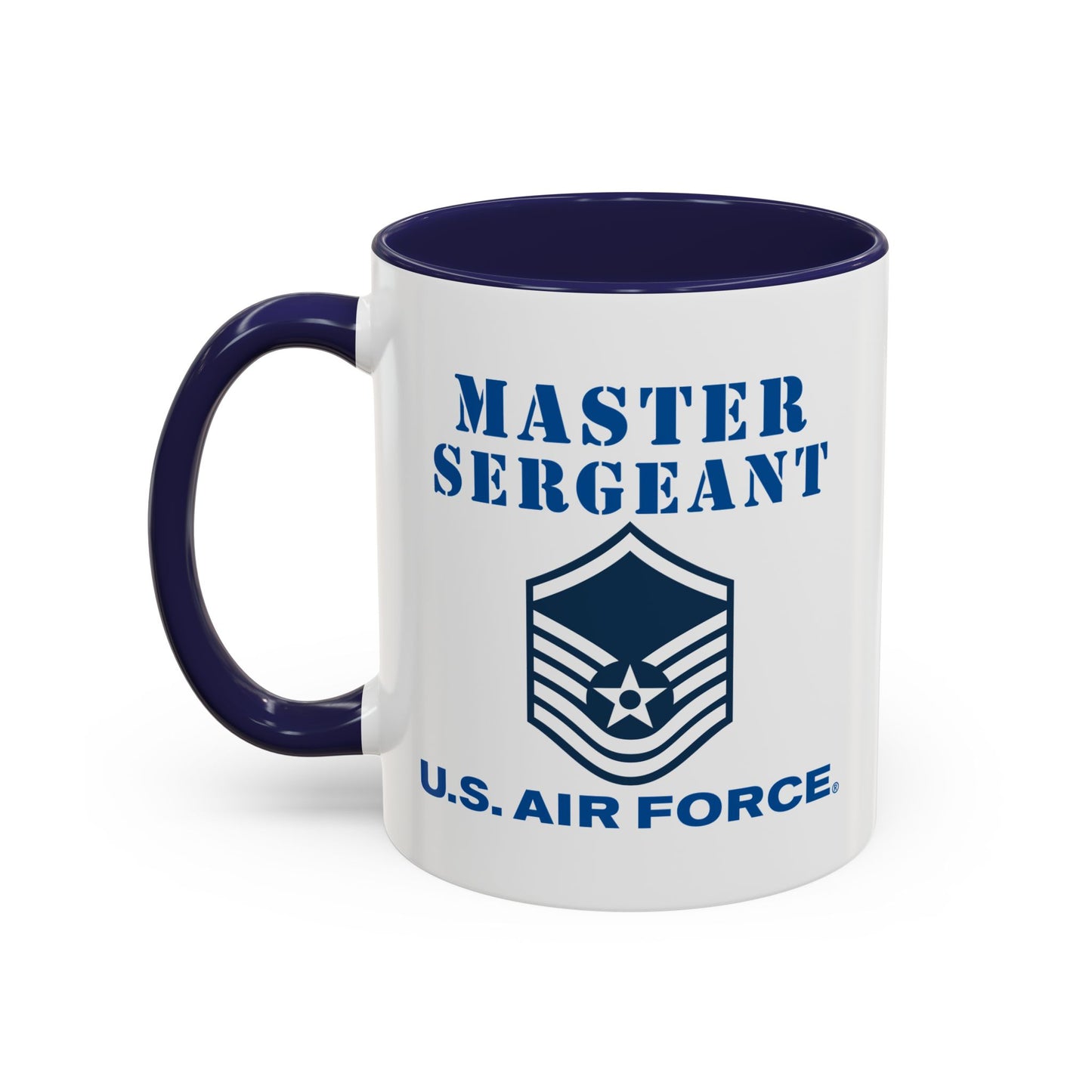 Accent Coffee Mug (11oz & 15oz) - USAF - Master Sergeant (E7a) - 2020 - US Air Force w Text X 300