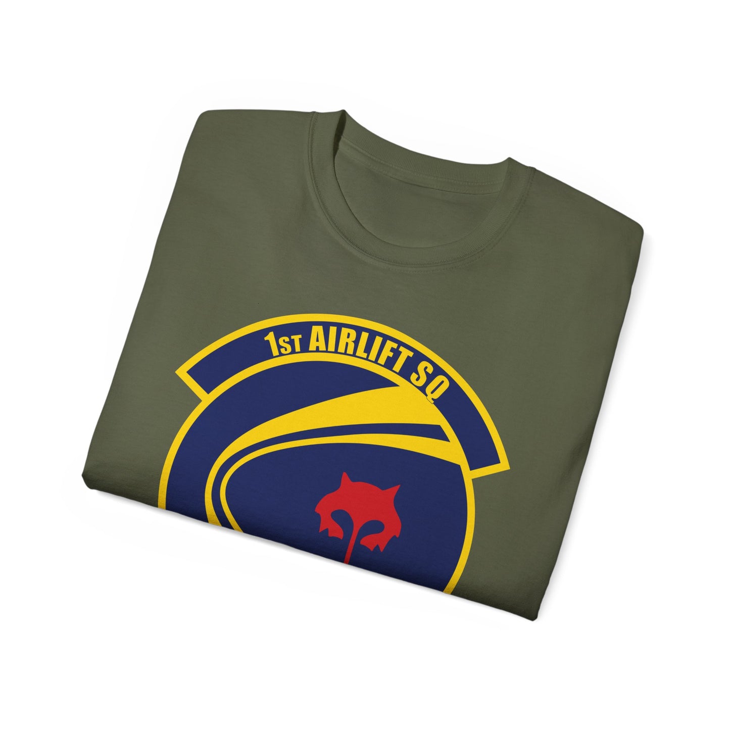 Unisex Ultra Cotton Tee - USAF - 1st Airlift Squadron wo txt X 300