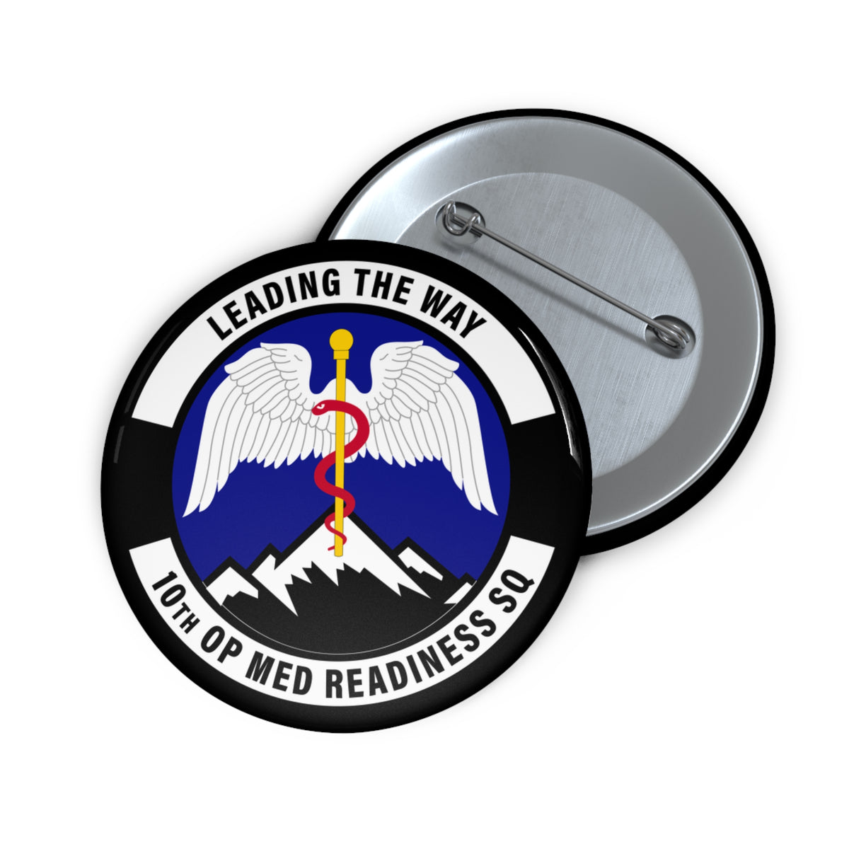 Custom Pin Button - USAF - 10th Operational Medical Readiness Sq wo txt
