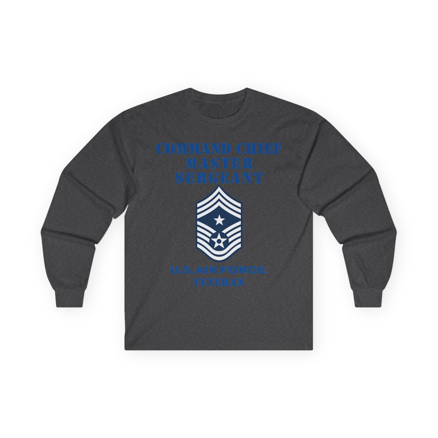 Unisex Ultra Cotton Long Sleeve Tee - USAF - Command Chief Master Sergeant (E9c) - 2020 - Veteran