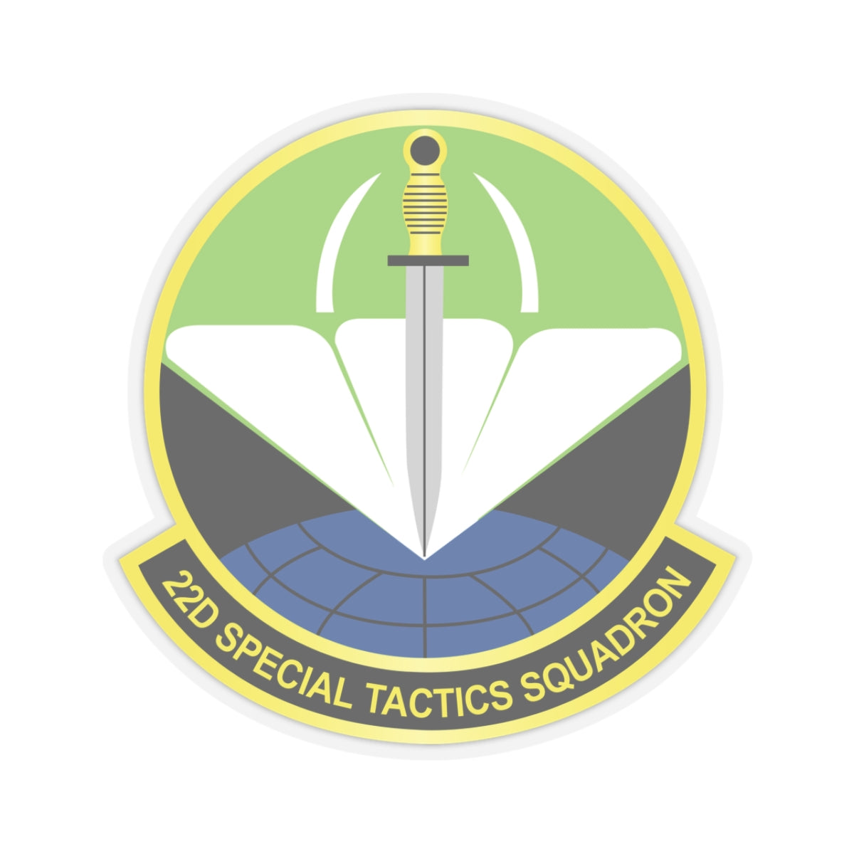 Kiss-Cut Stickers - USAF - 22nd Special Tactics Squadron  wo Txt X 300