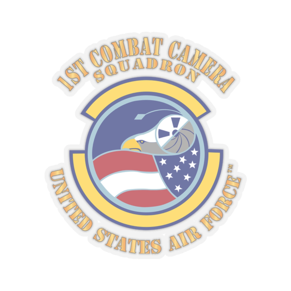 Kiss-Cut Stickers - USAF -  1st Combat Camera Squadron