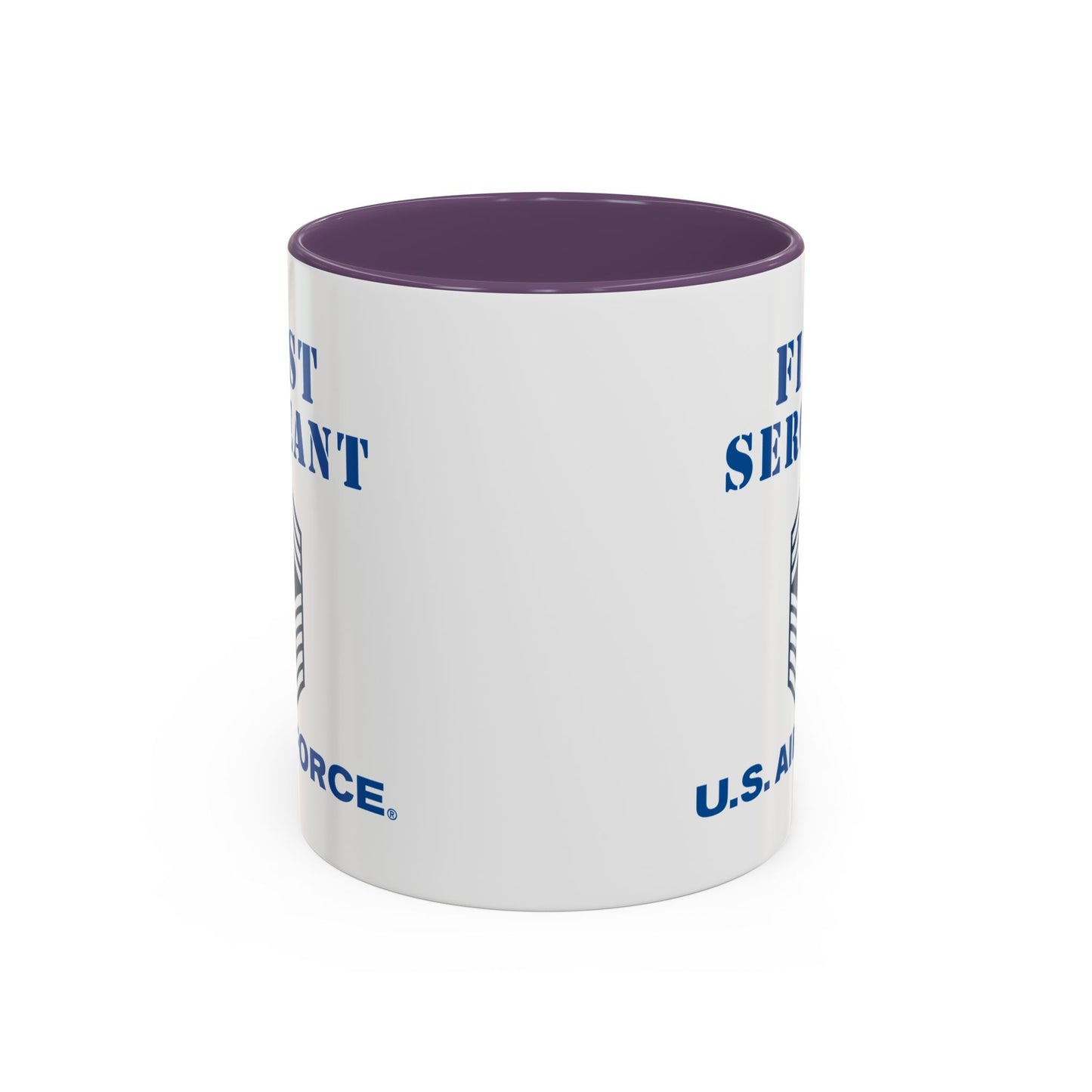 Accent Coffee Mug (11oz & 15oz) - USAF - First Sergeant (E9b) - 2020 - US Air Force w Text X 300