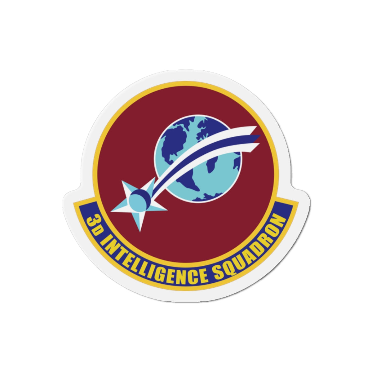 Die-Cut Magnet - USAF - 3rd Intelligence Squadron wo txt
