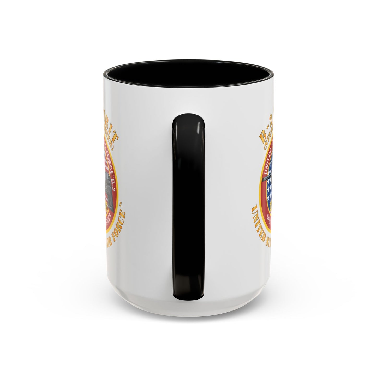 Accent Coffee Mug (11oz & 15oz) - USAF - B2 - Spirit - Stealth Bomber X 300