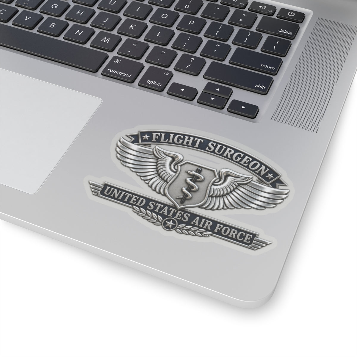 Kiss-Cut Stickers - USAF - Flight Surgeon Badge - United States Air Force - 3D - Enhanced