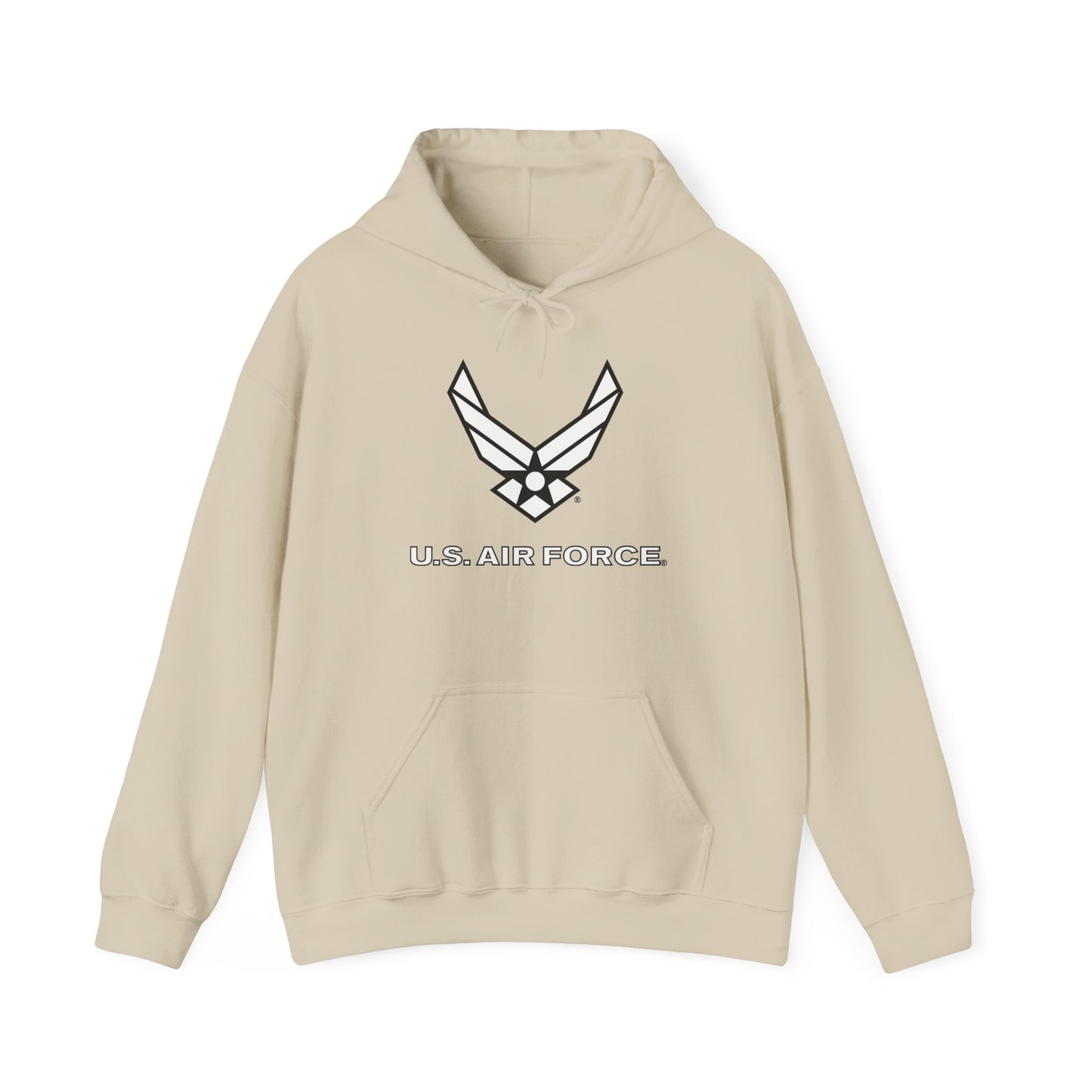 Unisex Heavy Blend Hooded Sweatshirt - USAF Logo, TM Txt - U S Air Force - LA