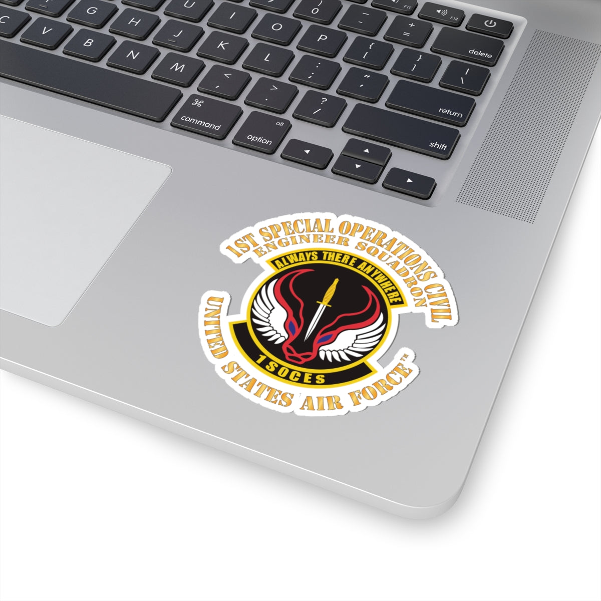Kiss-Cut Stickers - USAF - 1st Special Operations Civil Engineer Sq X 300
