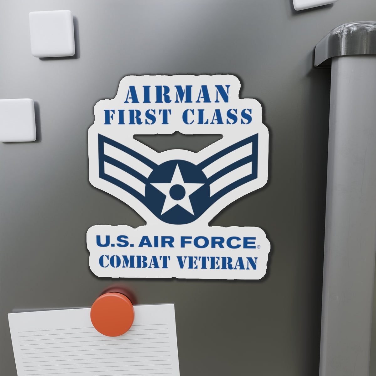 Die-Cut Magnet - USAF - Airman - First Class (E3) - 2020 - Combat Veteran