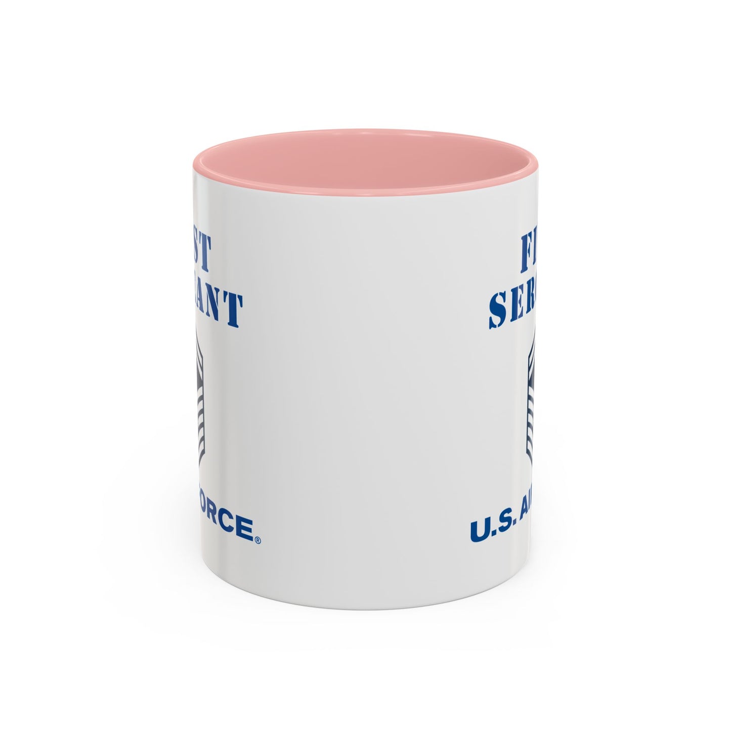 Accent Coffee Mug (11oz & 15oz) - USAF - First Sergeant (E8b) - 2020 - US Air Force w Text X 300