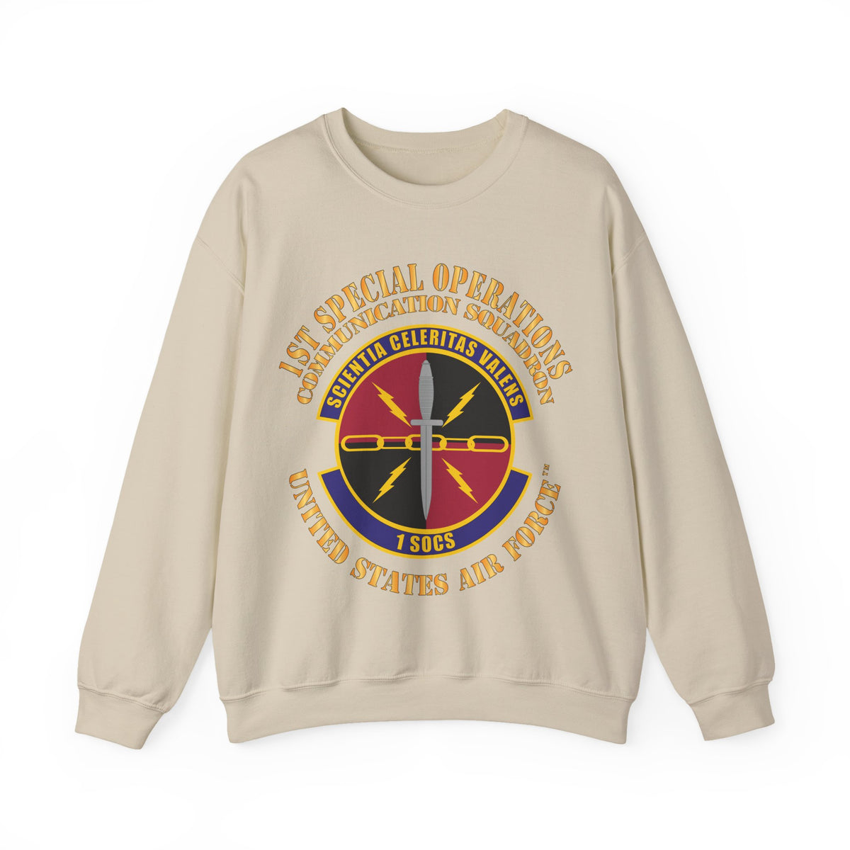 Crewneck Sweatshirt - USAF - 1st Special Operations Communication Squadron X 300