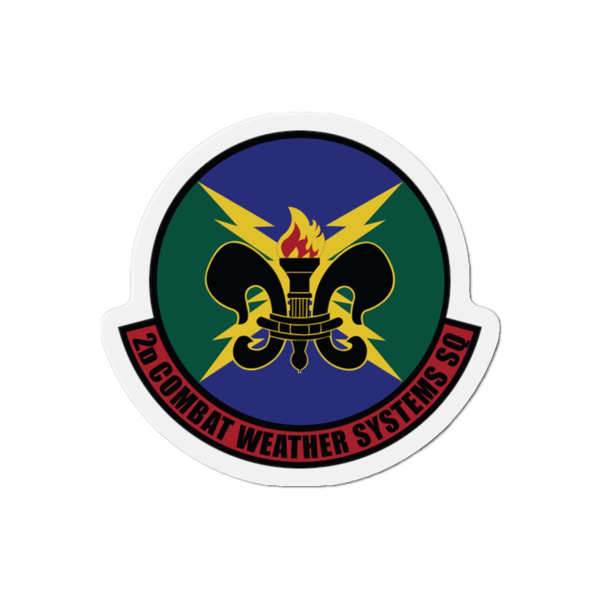 Die-Cut Magnet - USAF - 2d Combat Weather Systems Squadron wo txt