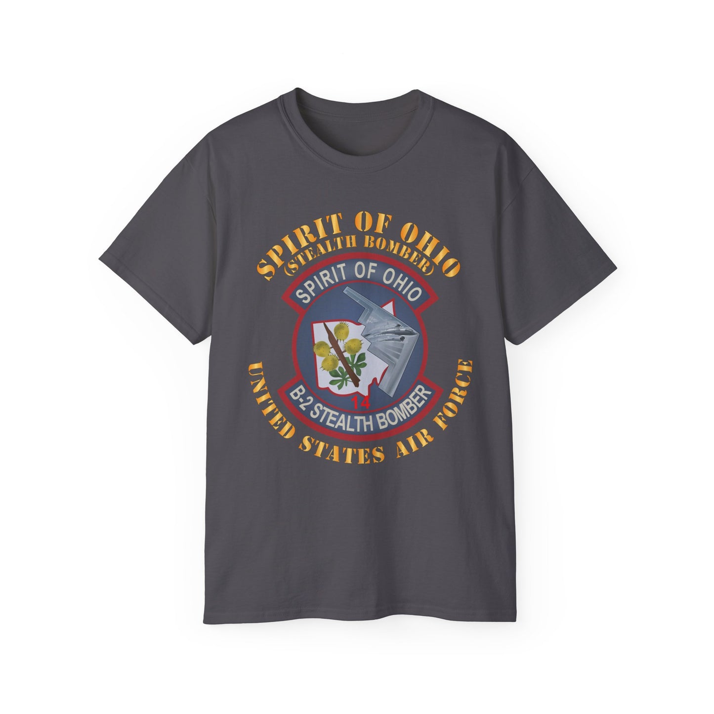 Unisex Ultra Cotton Tee - USAF - B2 - Spirit of Ohio - Stealth Bomber X 300