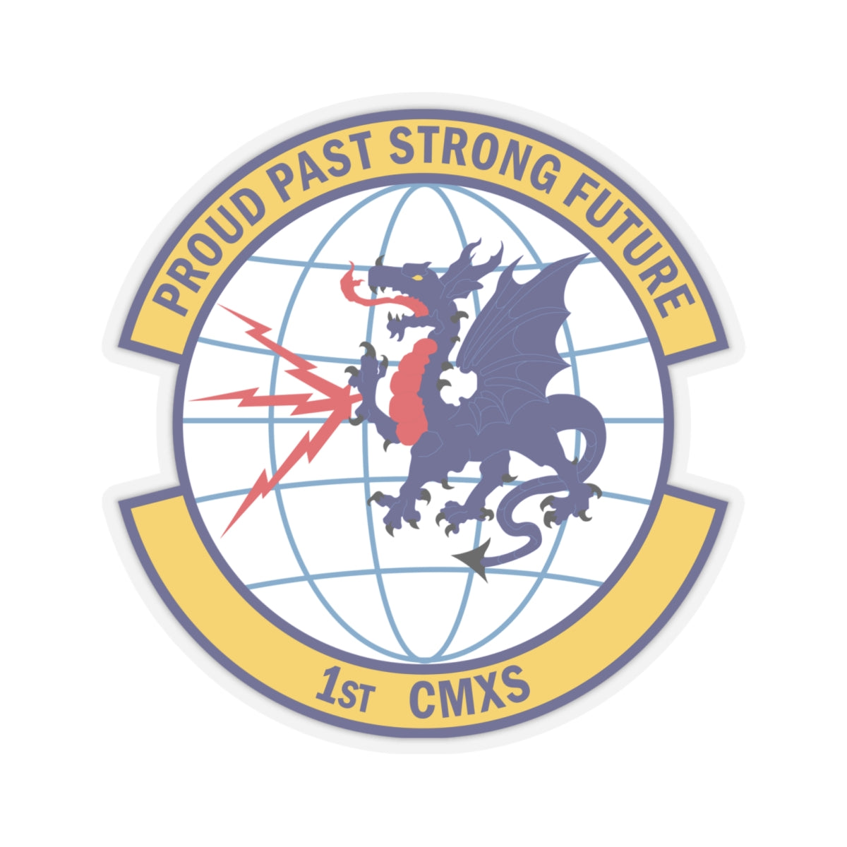 Kiss-Cut Stickers - USAF - 1st Communications Maintenance Squadron(USAFE) wo txt