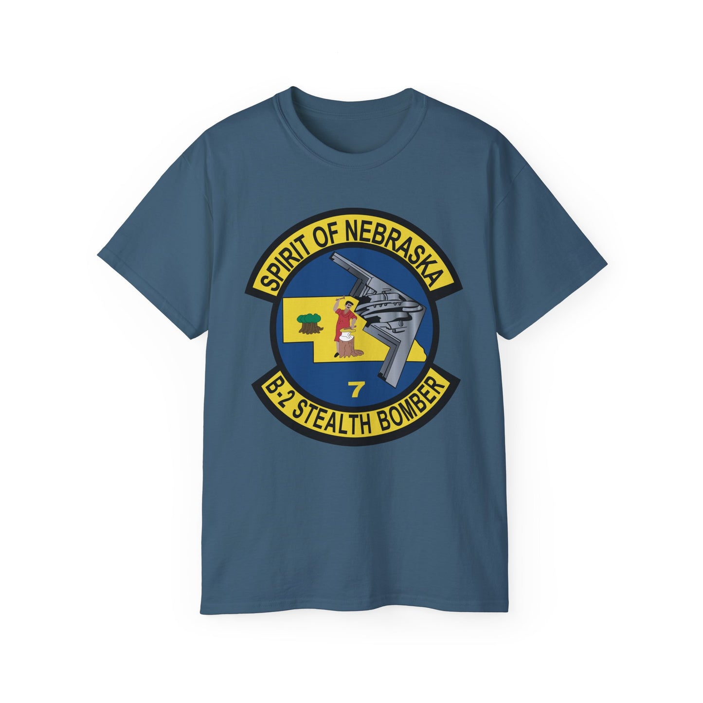 Unisex Ultra Cotton Tee - USAF - B2 - Spirit of Nebraska - Stealth Bomber wo txt X 300