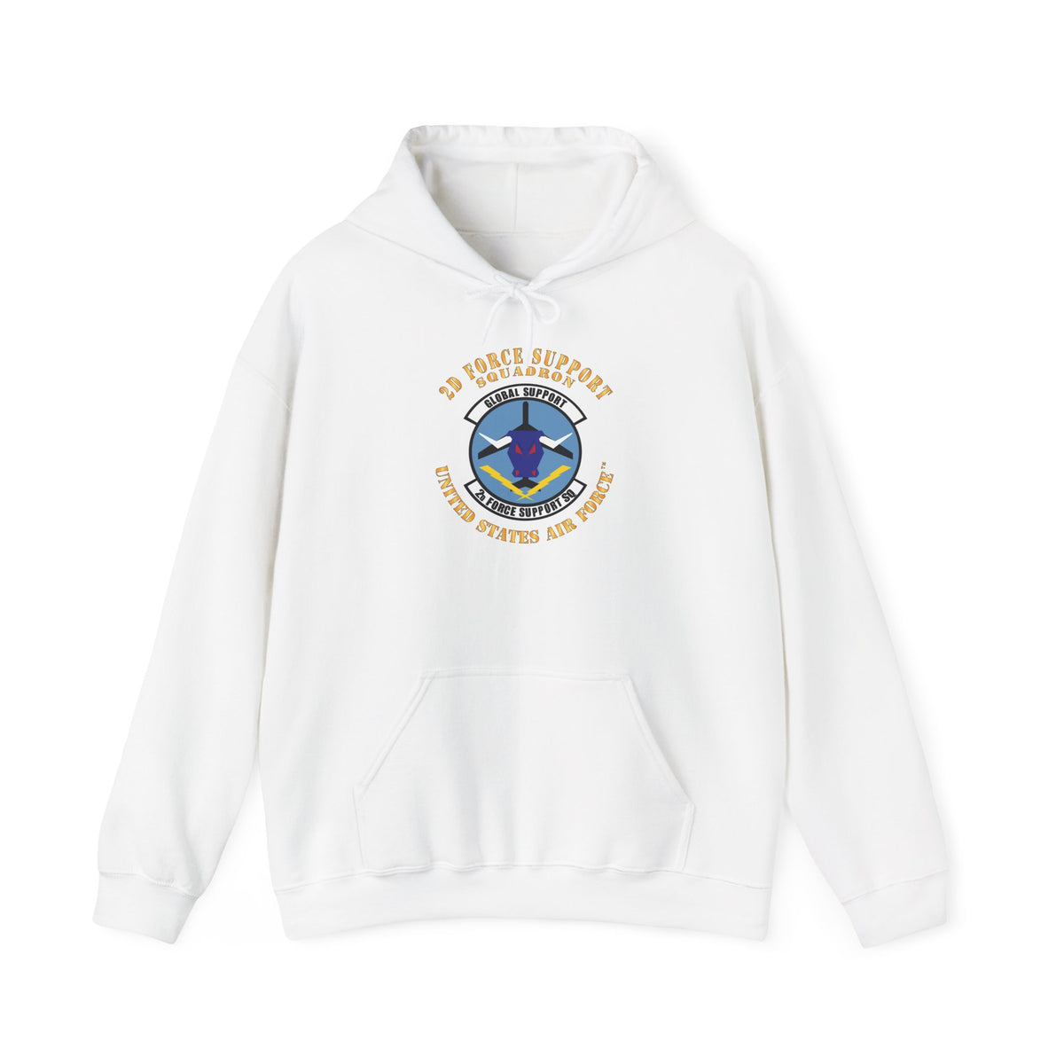 Unisex Heavy Blend Hooded Sweatshirt - USAF - 2d Force Support Squadron