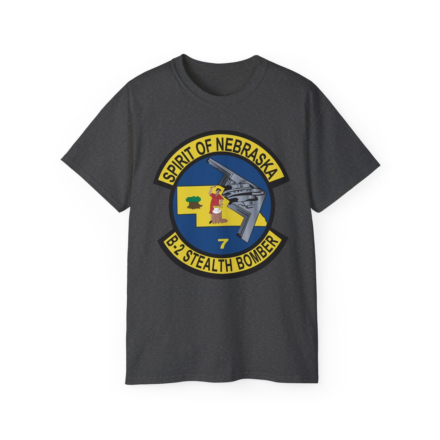 Unisex Ultra Cotton Tee - USAF - B2 - Spirit of Nebraska - Stealth Bomber wo txt X 300