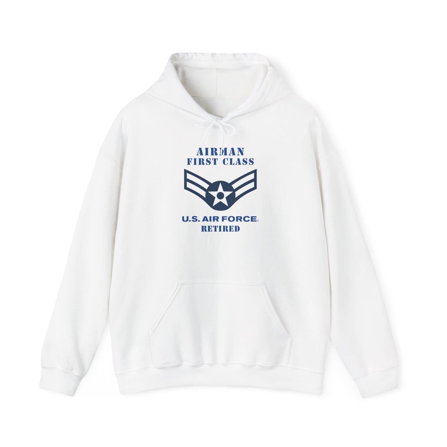 Unisex Heavy Blend Hooded Sweatshirt - USAF - Airman - First Class (E3) - 2020 - Retired