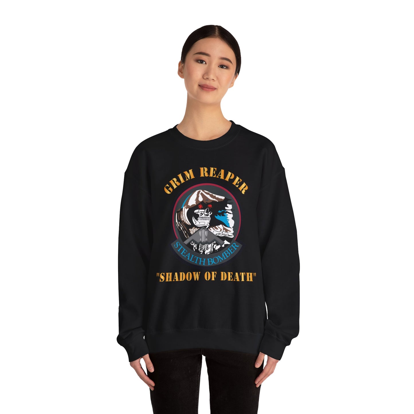Crewneck Sweatshirt - USAF - B2 - Grim Reaper - Stealth Bomber X 300