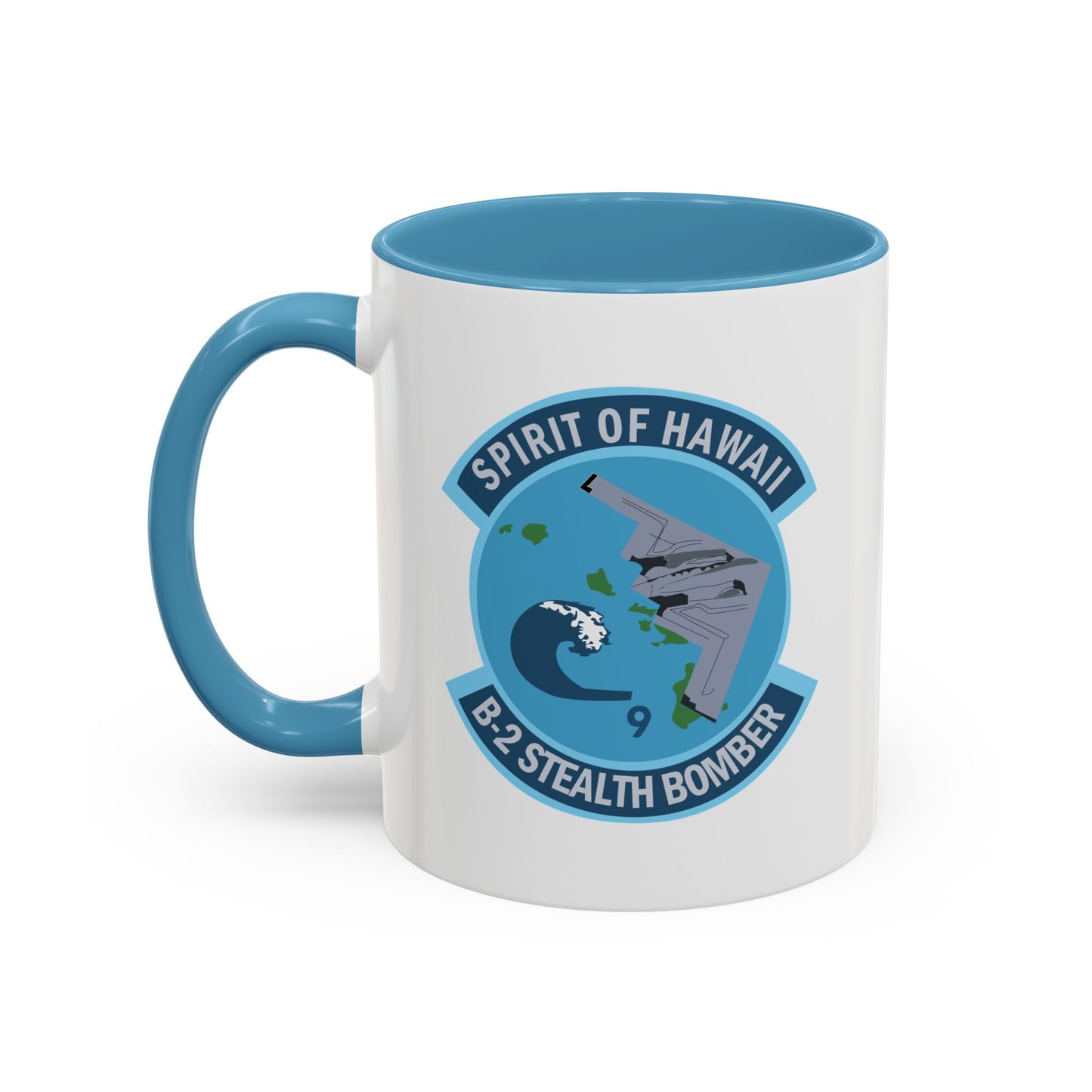 Accent Coffee Mug (11oz & 15oz) - USAF - B2 - Spirit of Hawaii - Stealth Bomber wo txt X 300
