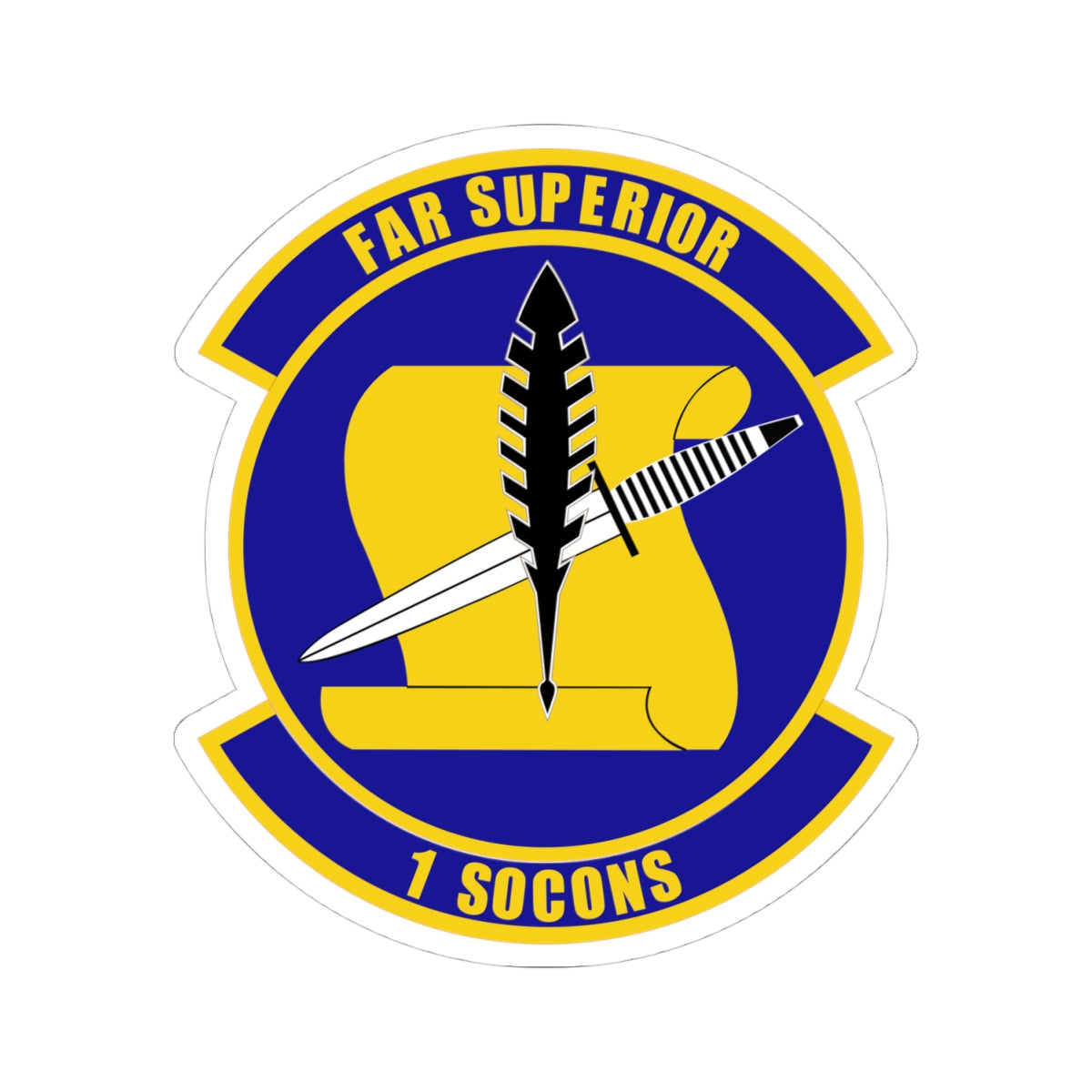 Kiss-Cut Stickers - USAF - 1st Special Operations Contracting Sq wo txt X 300