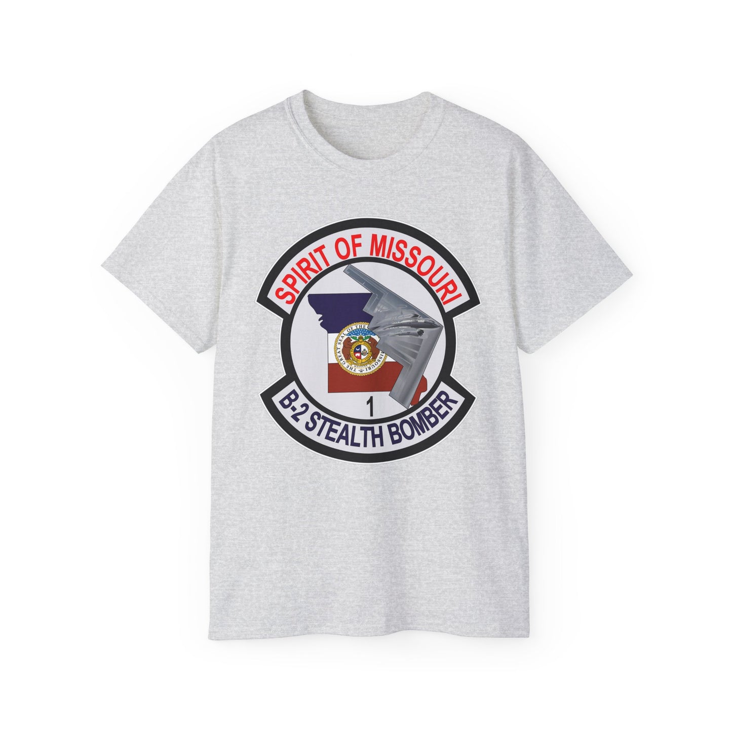 Unisex Ultra Cotton Tee - USAF - B2 - Spirit of Missouri - Stealth Bomber wo Txt